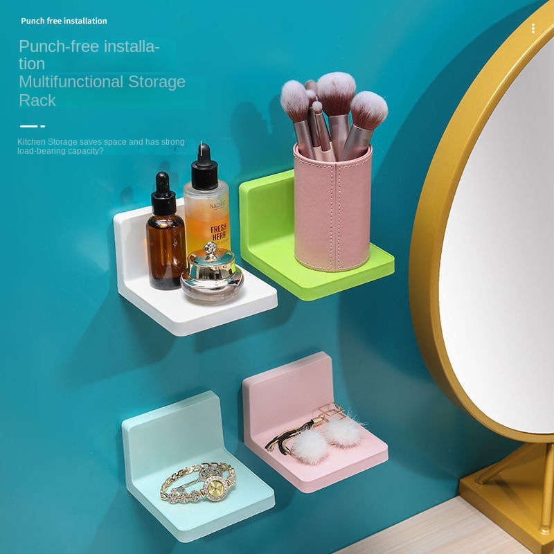 1pc Punch-Free Acrylic Wall Storage Rack