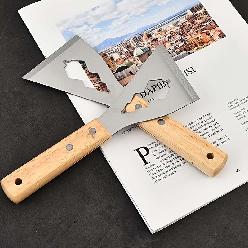 1pc Multi-Purpose Metal Shovel Knife with Wooden Handle
