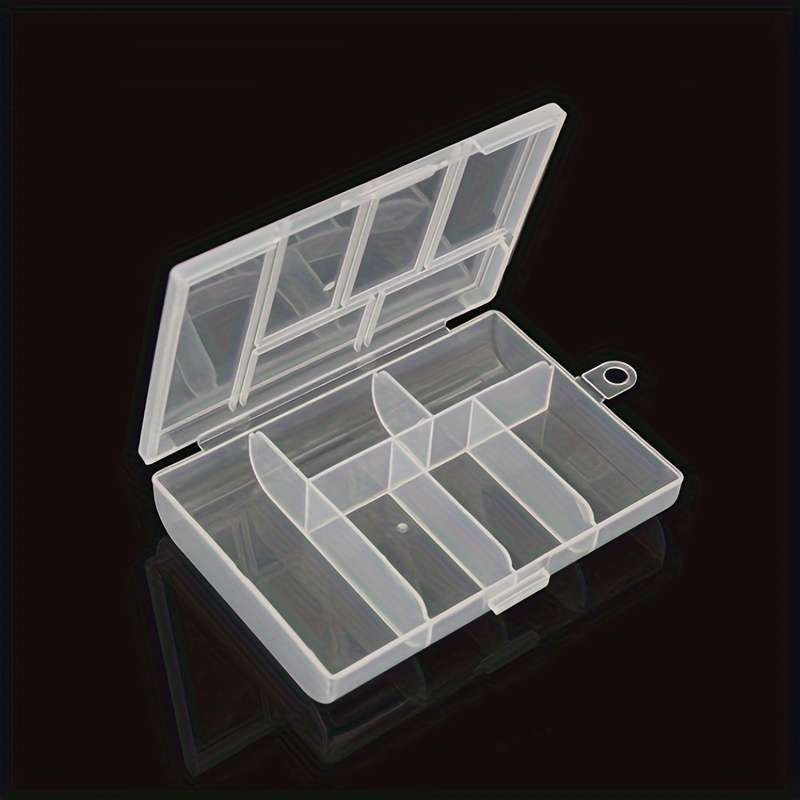 1pcs White Plastic Clear Storage Box