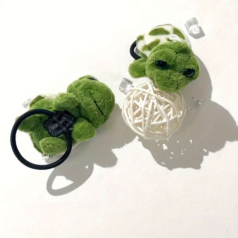 Cute Animal Plush Turtle Hair Ties