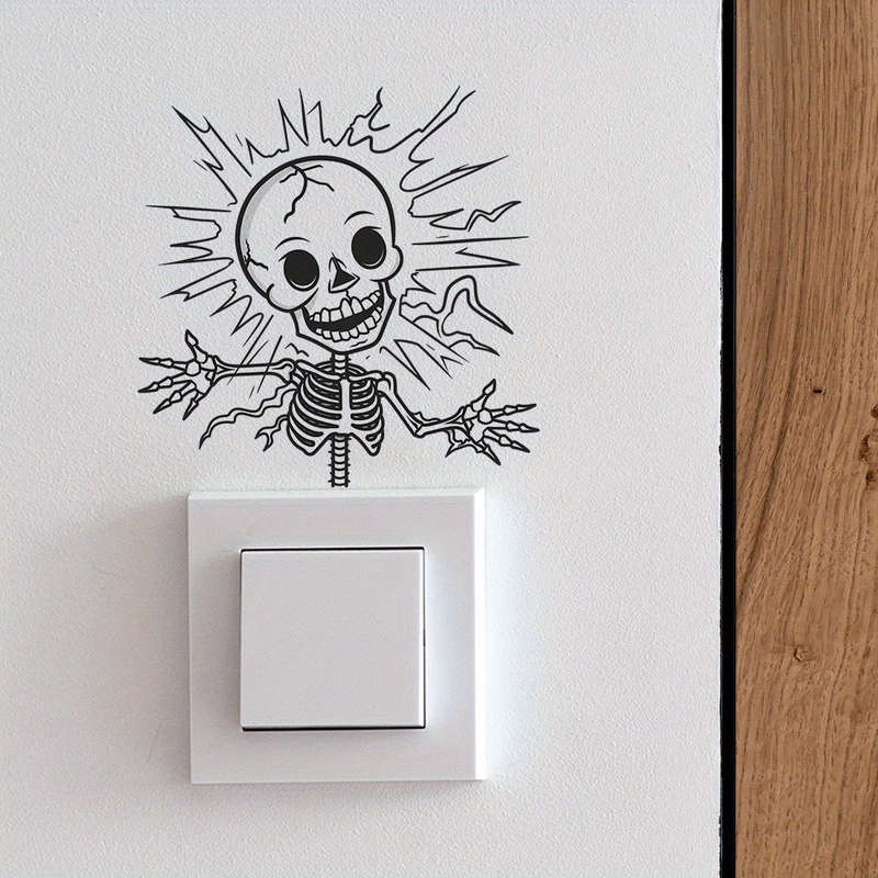 Spooky Halloween Skull for Switch Sticker