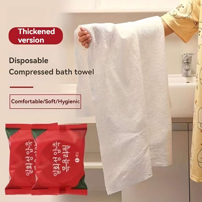 Ultra-Compact Disposable Bath Towels
