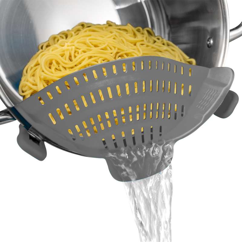 1pc  Adjustable Silicone Clip-On Pot Strainer