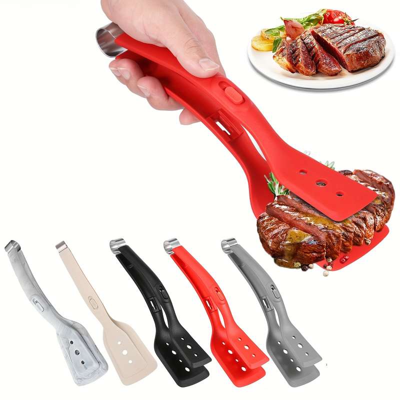 Silicone 2-In-1 Cooking Tongs And Spatula
