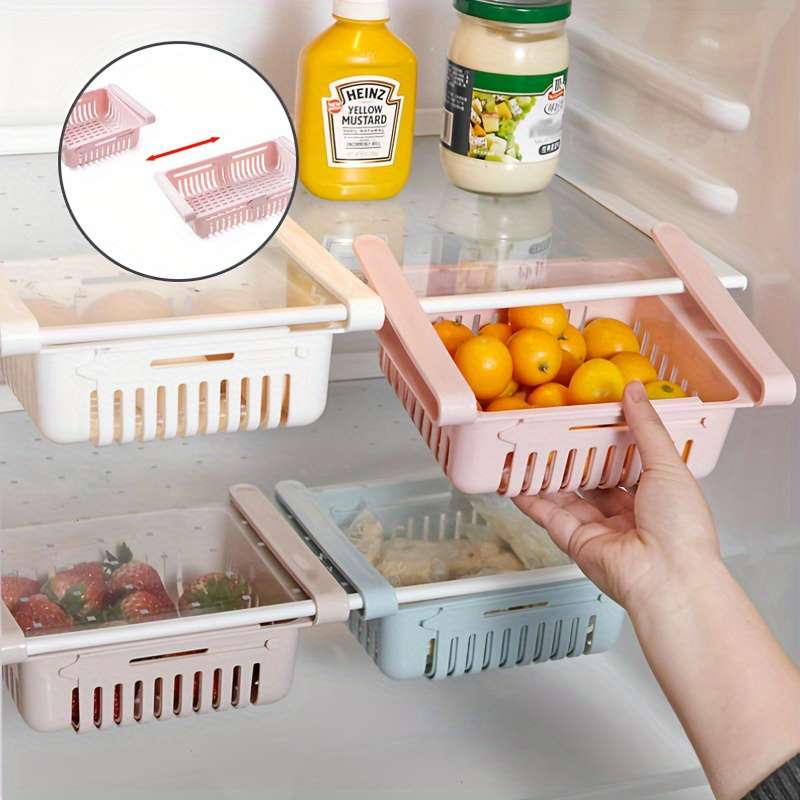 3PCExpandable Kitchen Refrigerator Organizer