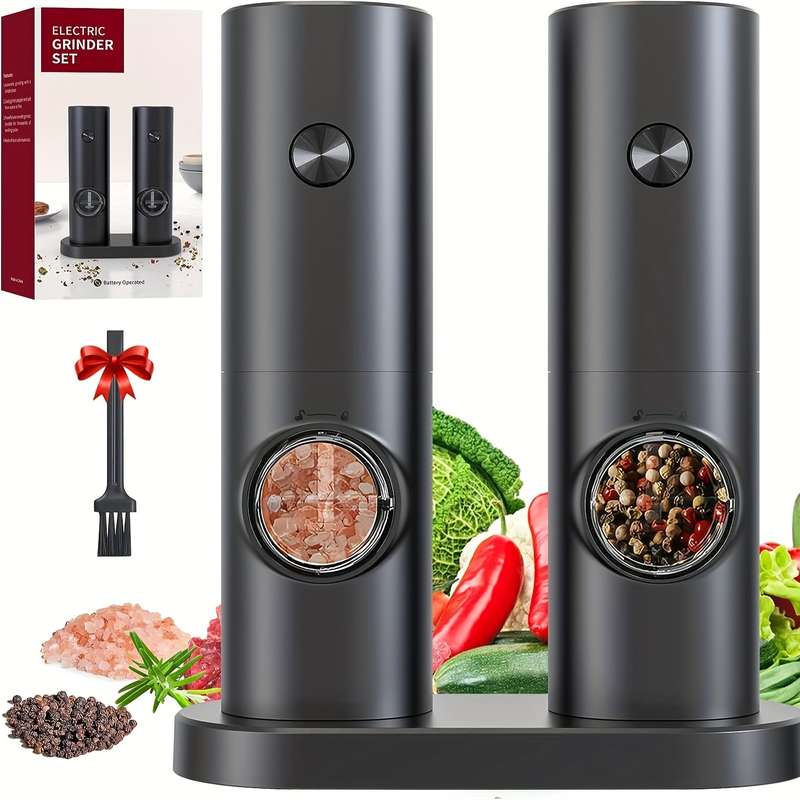 YumiPLUS Electric Salt Pepper Grinder Set