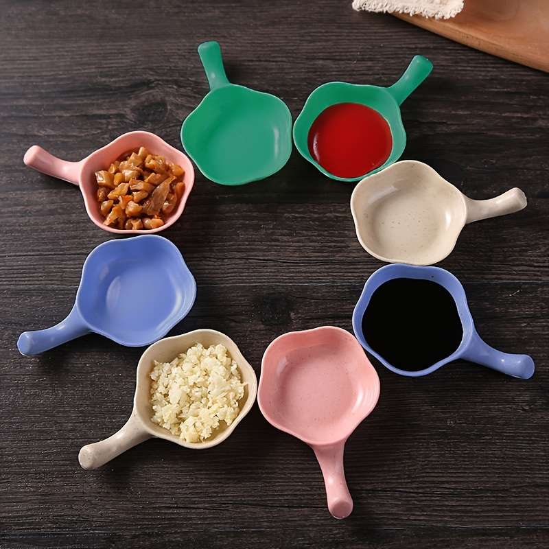 Creative Mini Condiment Dishes with Handle