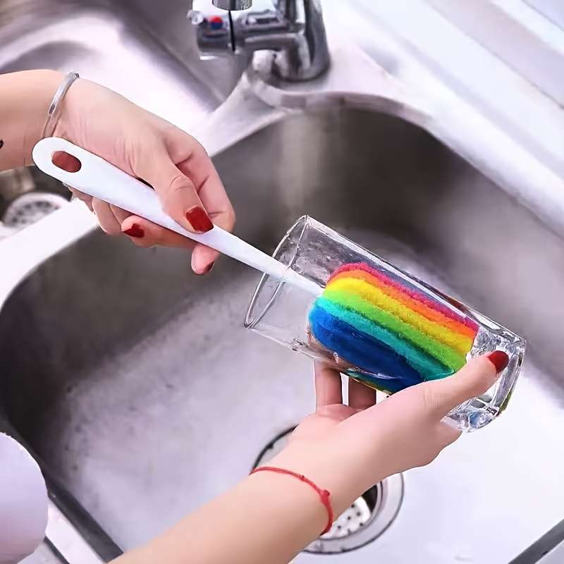 1pc Rainbow Dish Brush