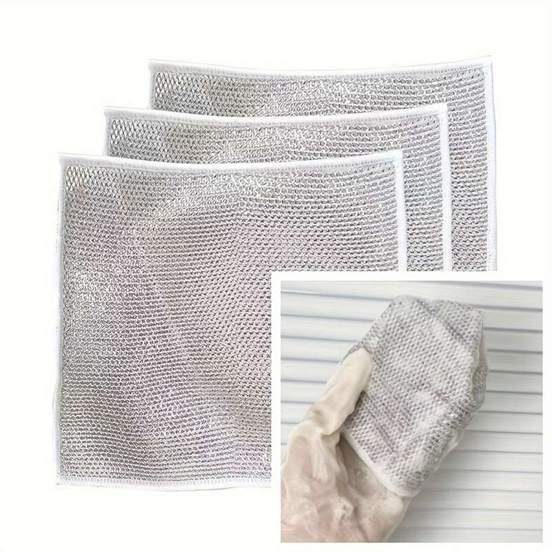 5pcs Reusable Stainless Steel Scouring Pads