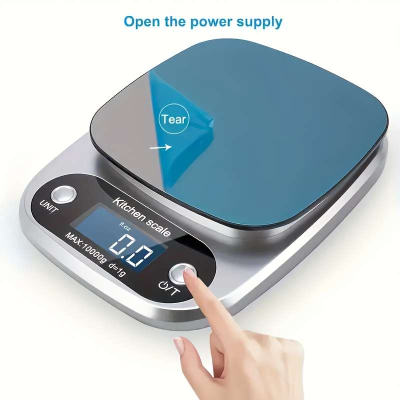 Travel Essential| Stylish 10kg Digital Kitchen Scale with 1g