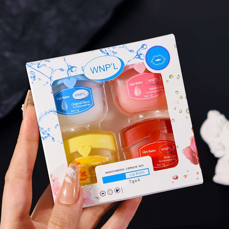 4PCS Moisturizing Lip Balm Set