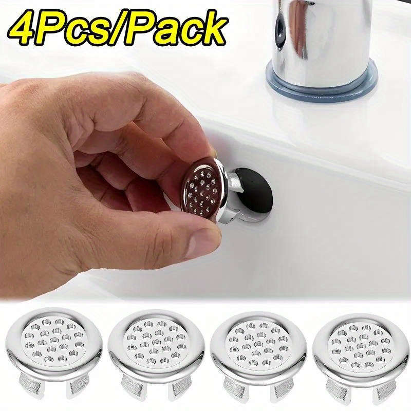 4pcs Chrome Overflow Rings For Bathroom