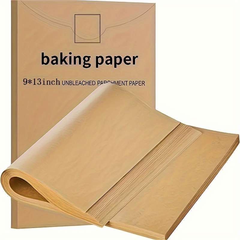 50-Pack Pre-Cut Parchment Paper Baking Sheets