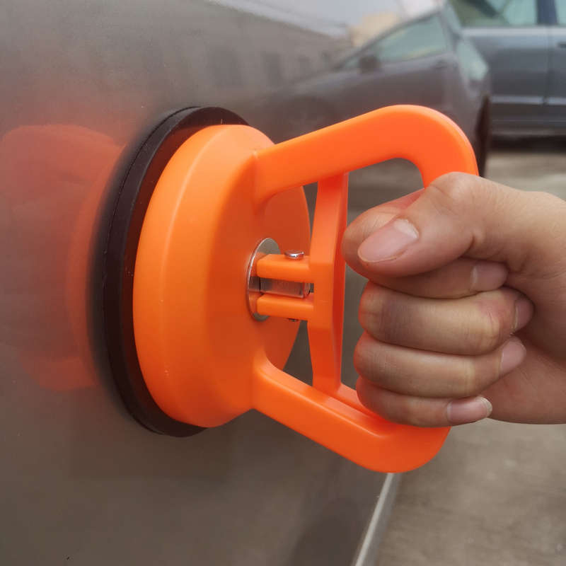 2-Piece Large Car Shape Dent Puller Set - Easy Bump Fixer And Repair Tool With Powerful Suction Cup