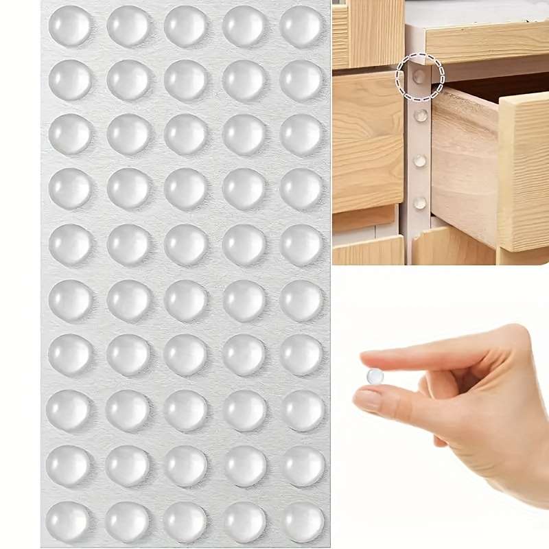 100pcs Self-Adhesive Rubber Door Stoppers