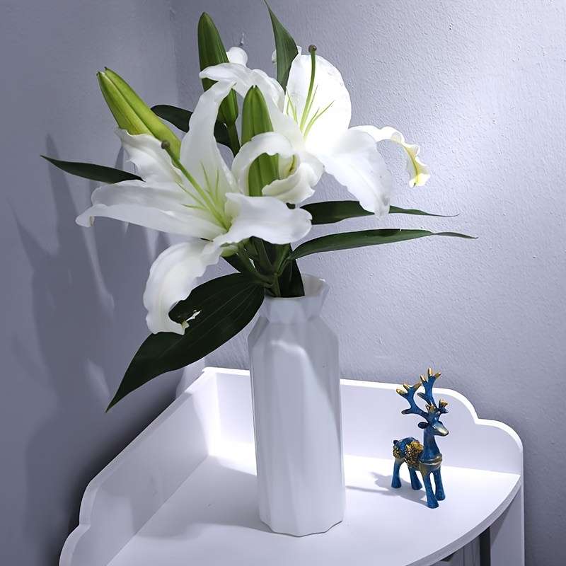 1pc Vintage Style Plastic Cylinder Vase