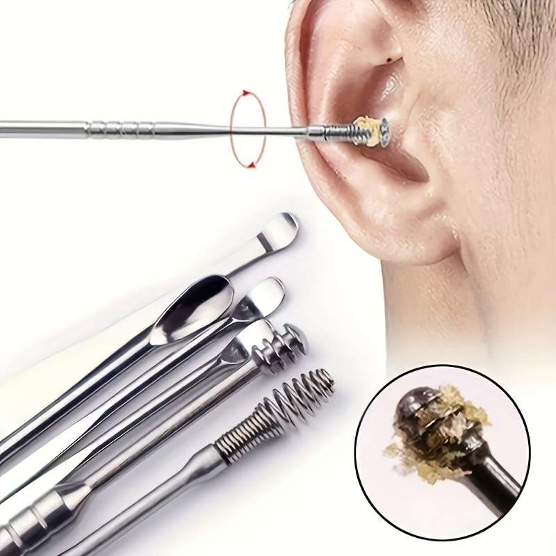 Stainless Steel Ear Wax Cleaner Set
