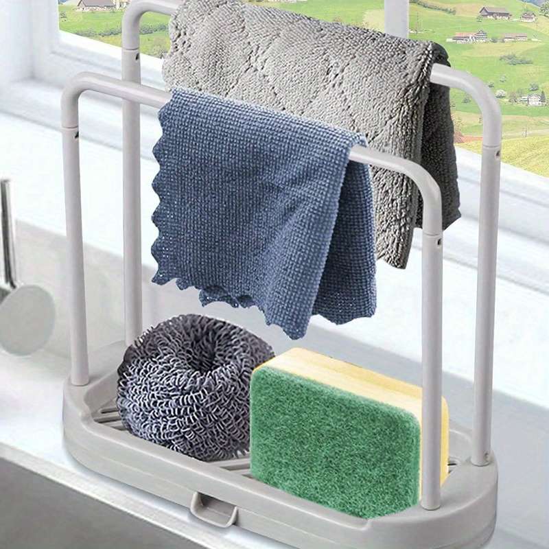 Grey Kitchen Sink Organizer