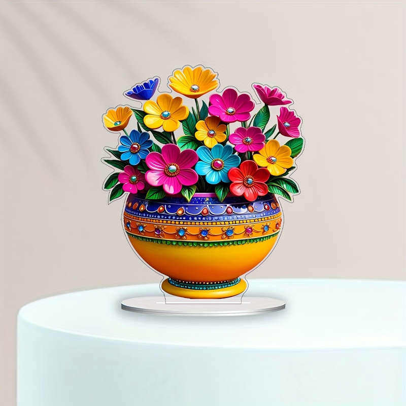 Art Deco Style Acrylic Vase