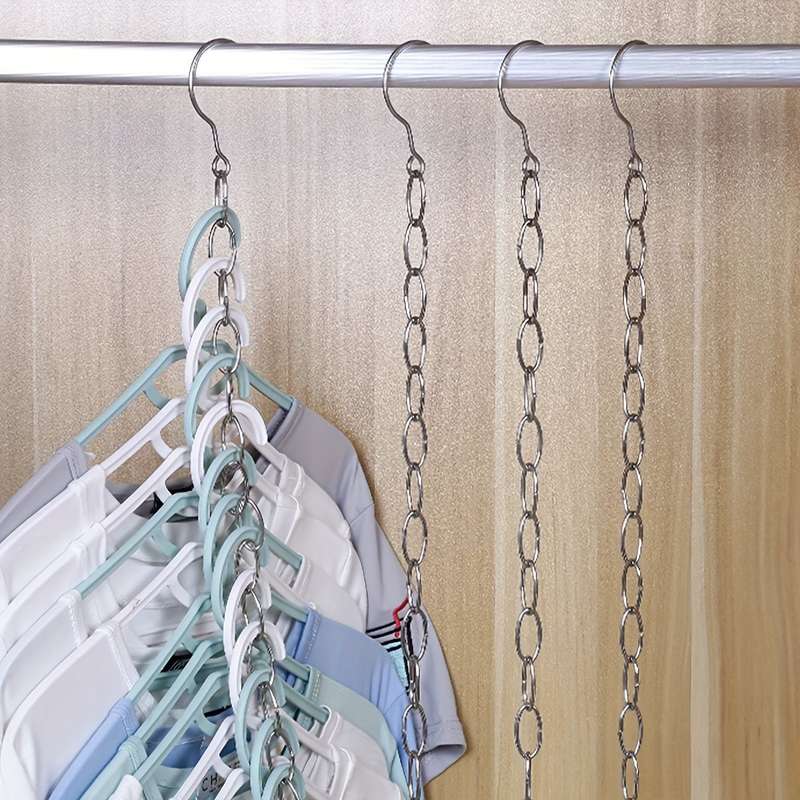 Stainless Steel Clothes Chain Wardrobe Storage Chain