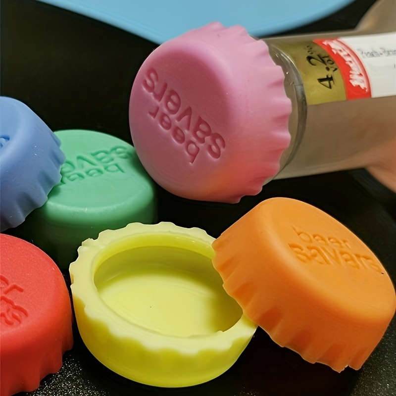 6-Pack Silicone Reusable Bottle Caps