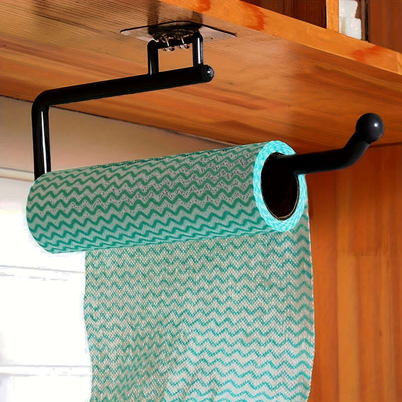 1pc Punch-free Kitchen Paper Towel Rack