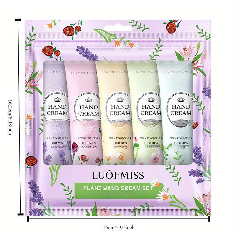 5PCS Plant Nourishing Hand Cream Set