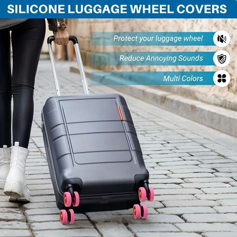 Silent Luggage Wheel Protectors Set