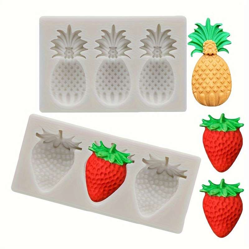 1pcStrawberry Pineapple Fondant Mold