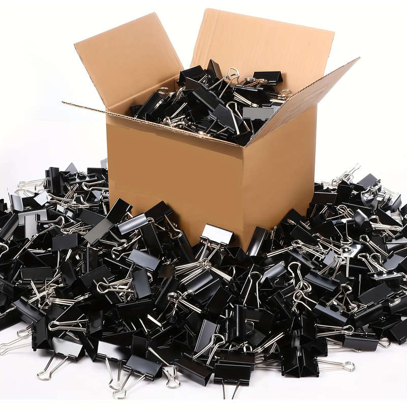 30pcs Black Metal Paper Clips