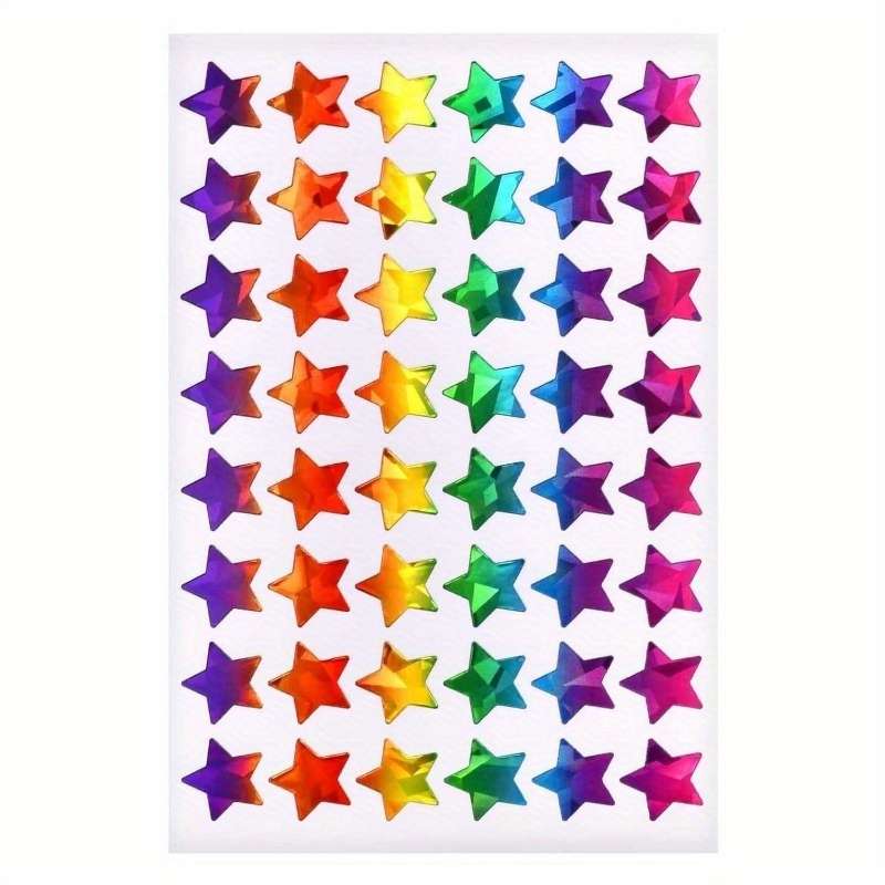 Rainbow Star Laser Stickers