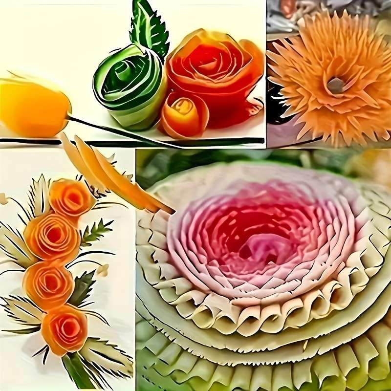 1pc Stainless Steel Spiral Veggie Cutter