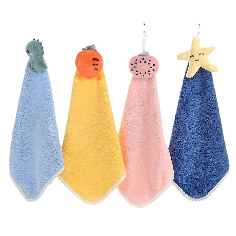 Ultra-Fine Coral Fleece Cartoon Towels