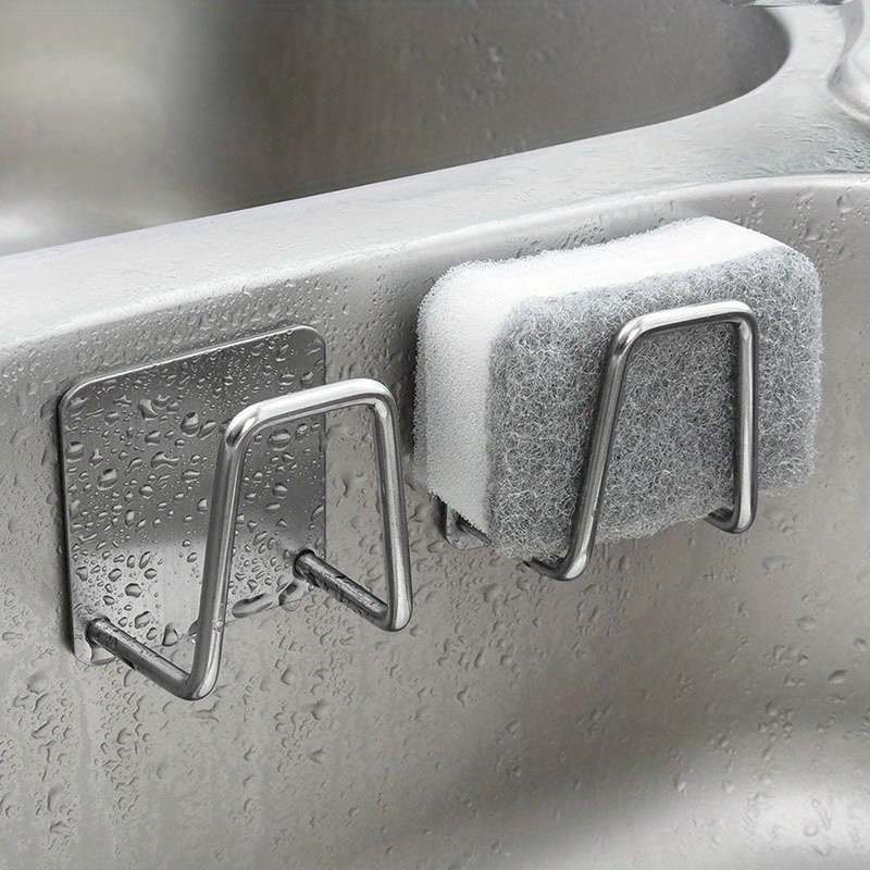 2pcs Kitchen Stainless Steel Sponge Shelf