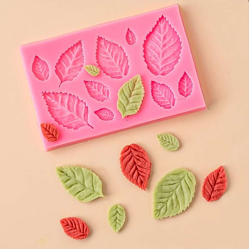 1pc Silicone Leaf Mold For Cake Decoration