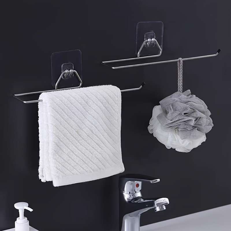 Black Stainless Steel Towel Rack