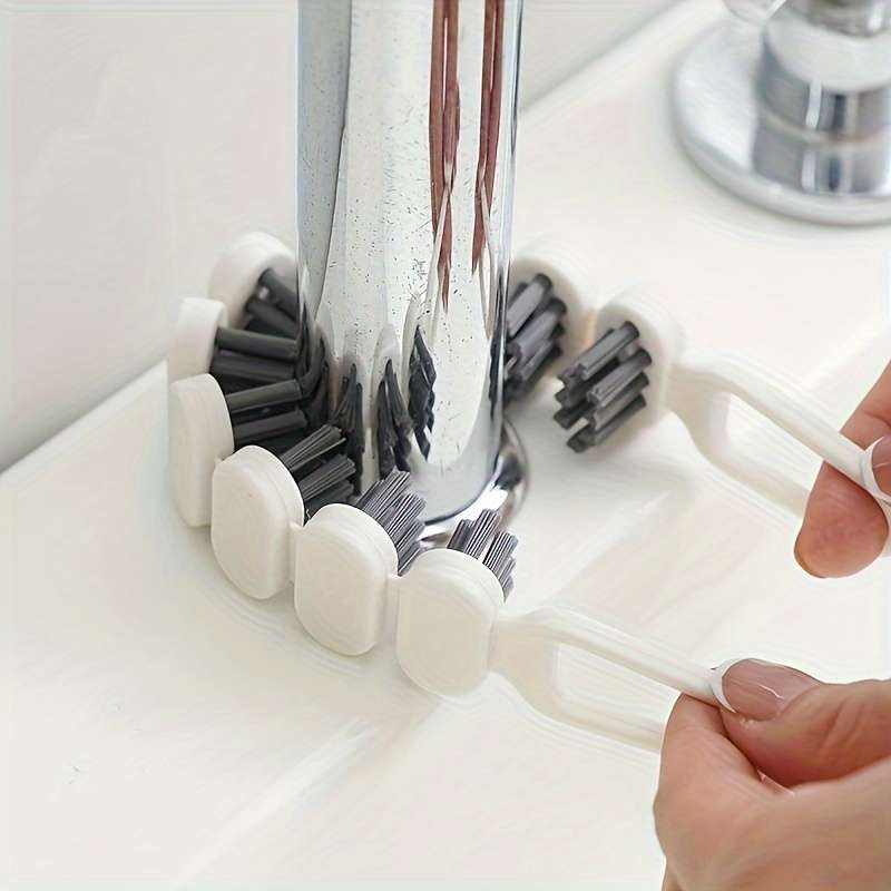 1pc Flexible Groove Cleaning Brush - Stiff Bristles