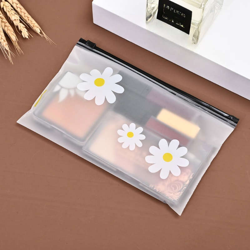 10pcs Daisy Pattern Cosmetic Bags