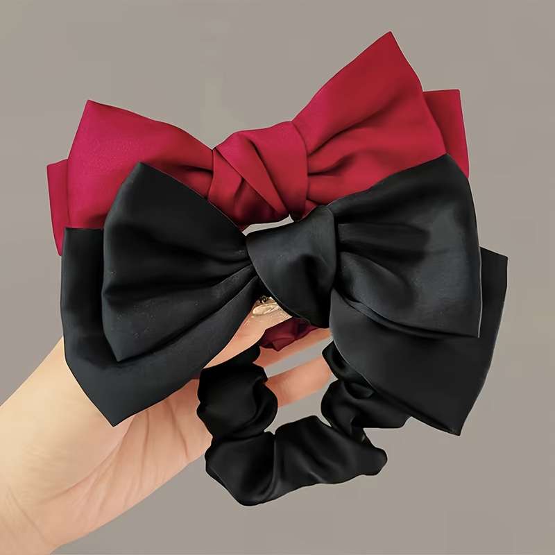 Elegant Bow Hair Ties for Women