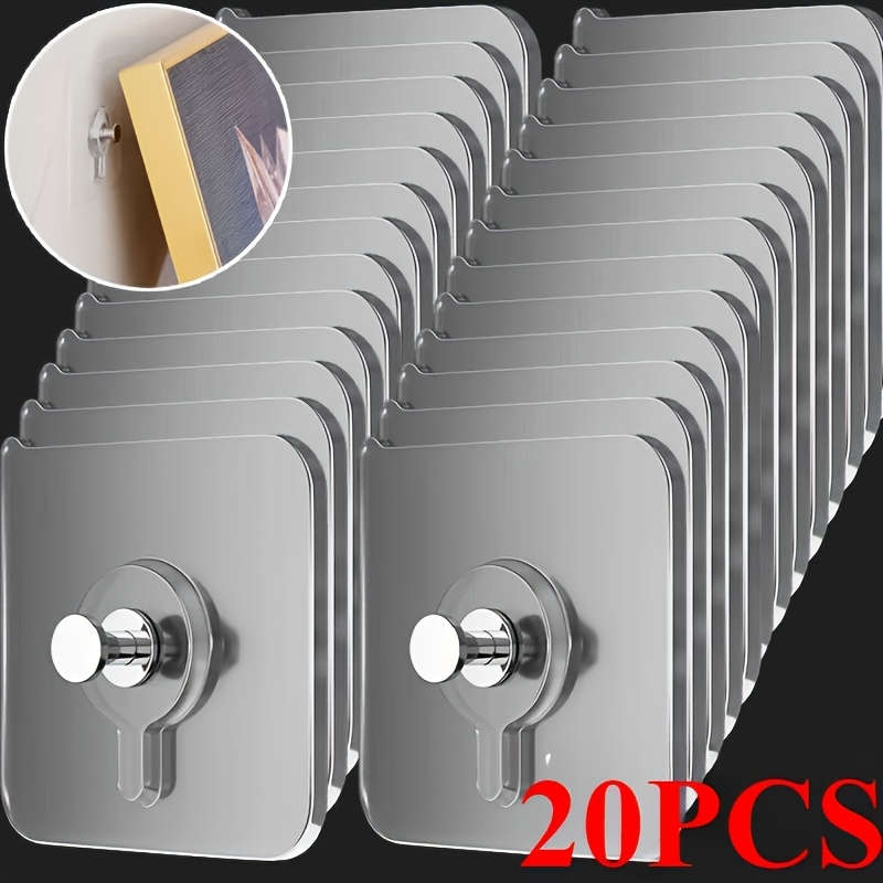 10pcs Easy-Install Self-Adhesive Wall Hooks