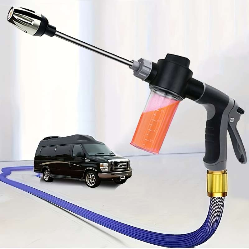 High-Pressure Car Wash Sprayer with Foam Bottle
