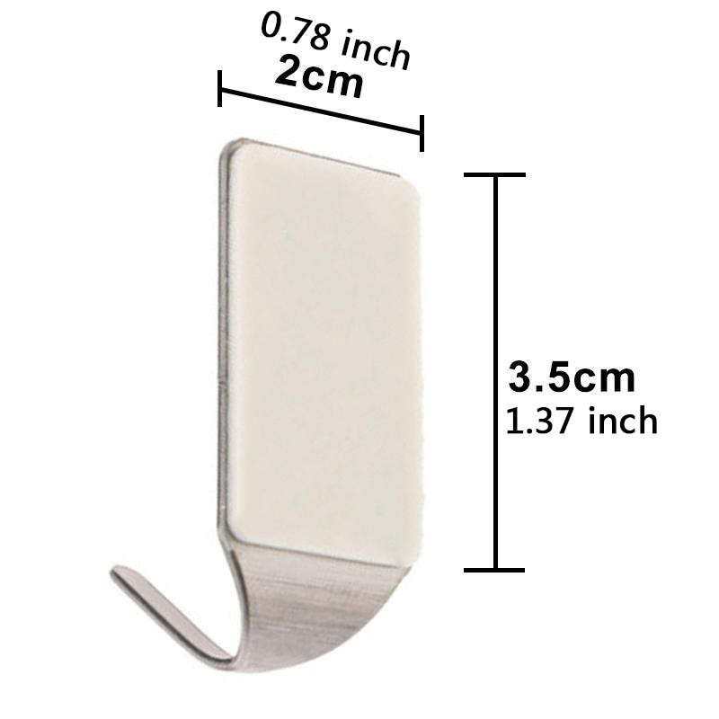 Adhesive Stainless Steel Towel Hooks Towel Racks Wall Hooks