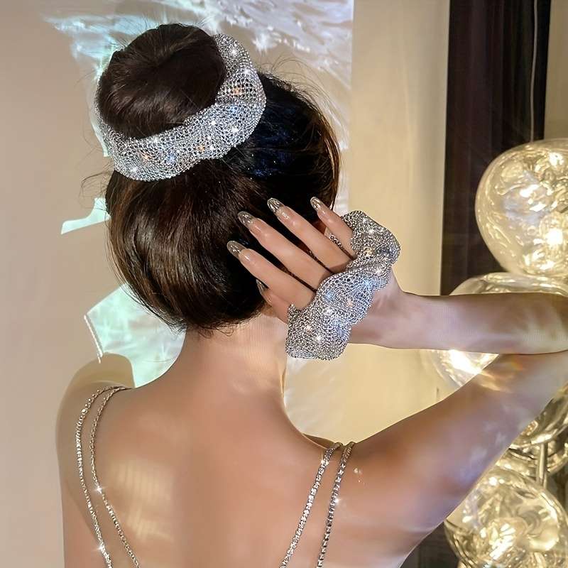Elegant Rhinestone Hair Tie