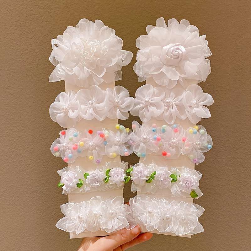 Honey Girl Floral Hair Ties for Girls