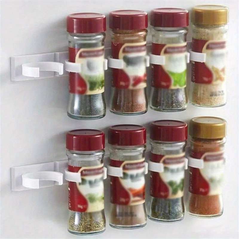 Wall-Mounted Spice Jar Holder