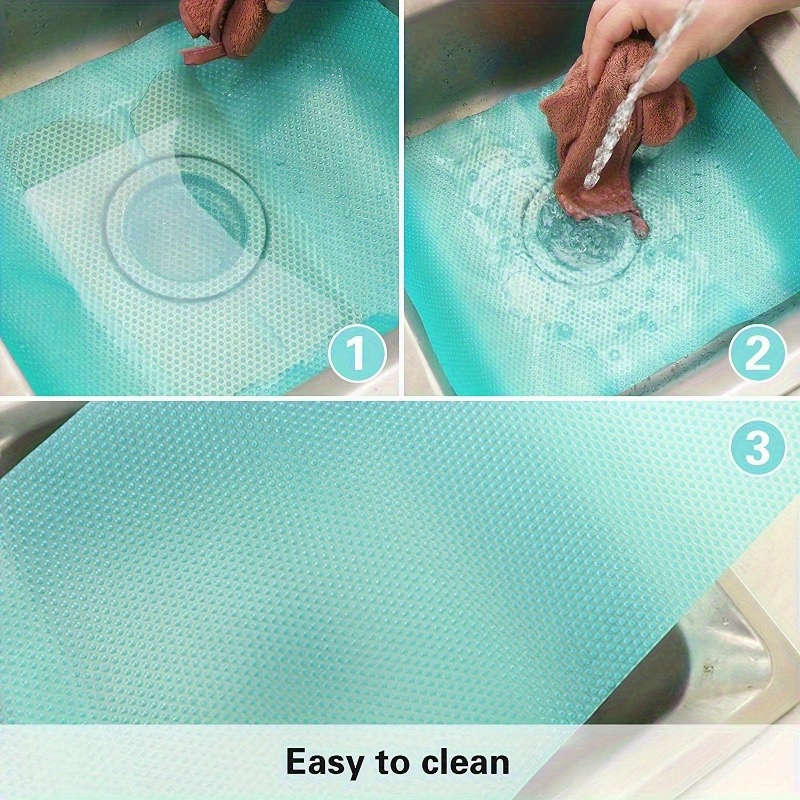 4pcs Easy-Install Washable Refrigerator Liners