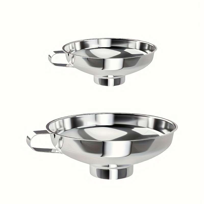 2pcs Stainless Steel Funnel Set For Mason Jars