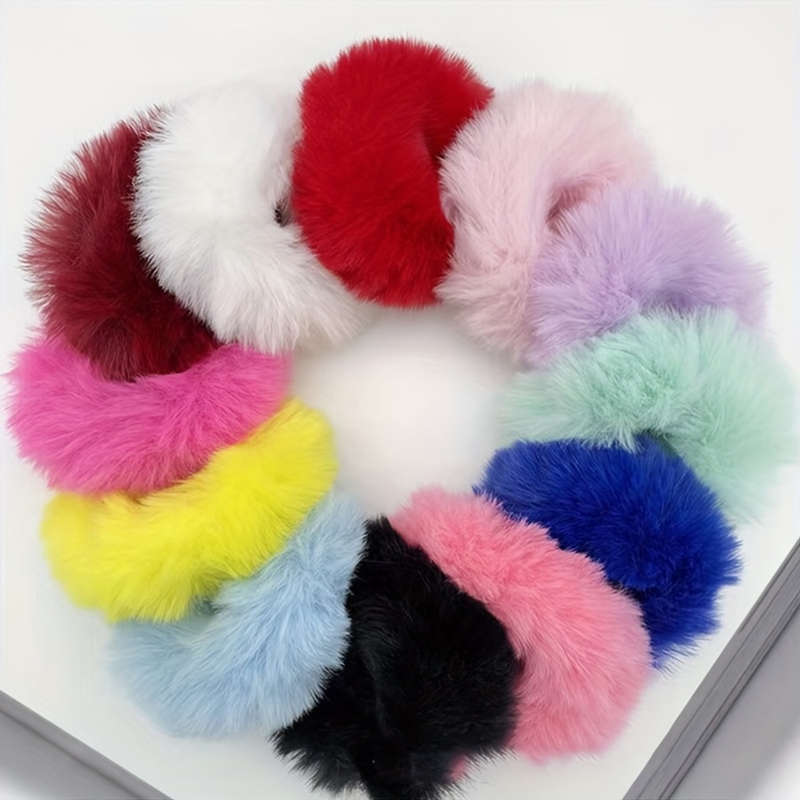 Minimalist Style Solid Color Hair Tie