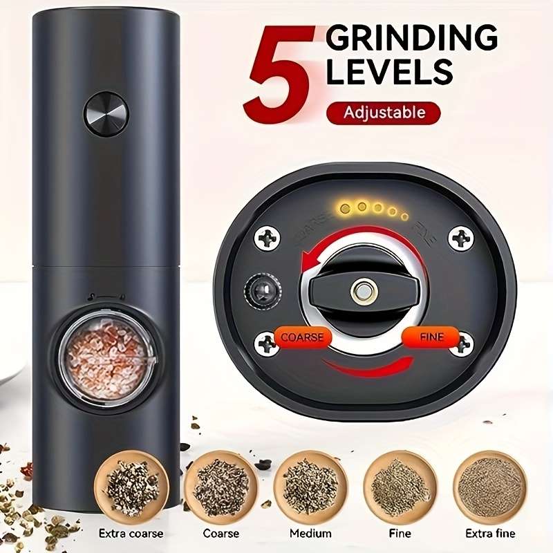 YumiPLUS Electric Salt Pepper Grinder Set