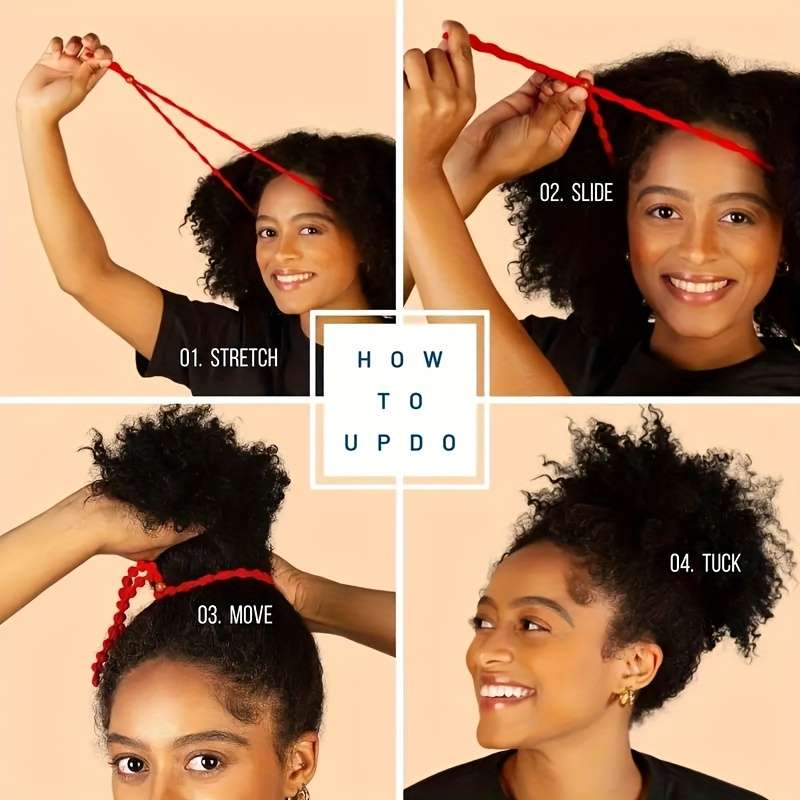 Adjustable Beaded Hair Ties Set